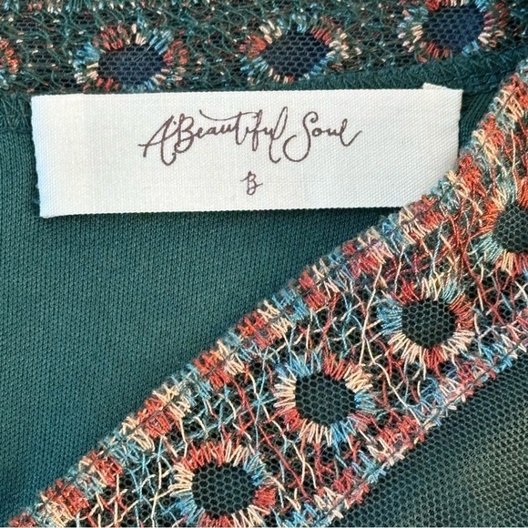 A Beautiful Soul Maxi Dress w/ Short Under Skirt Size 18/20 2X Hunter Green NWT - Picture 3 of 16